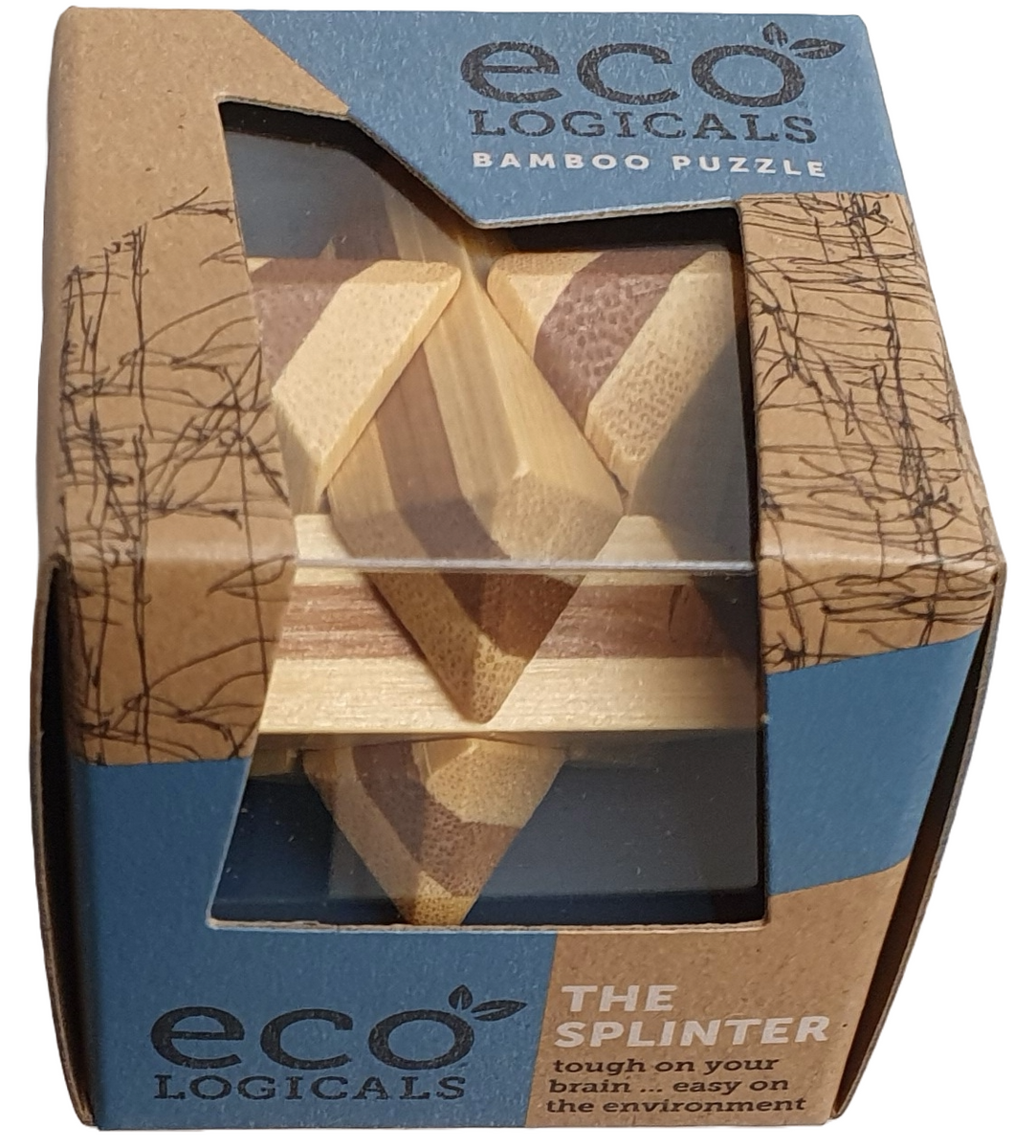 ECO Logicals Brainteaser Bamboo Puzzle - The Splinter – Happy Go Lucky