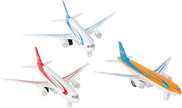 Pull Back Die Cast Metal Airplane with Light and Sound