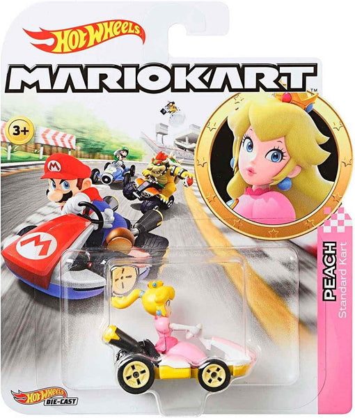 Hot Wheels Mario Kart Single Car: Princess Peach