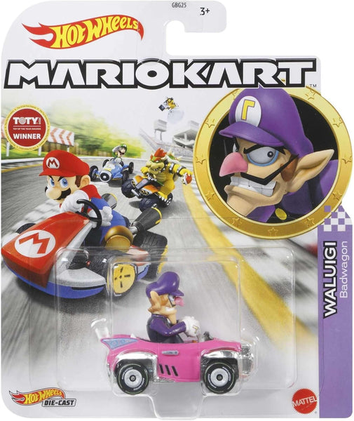 Hot Wheels Mario Kart Single Car: Waluigi Badwagon
