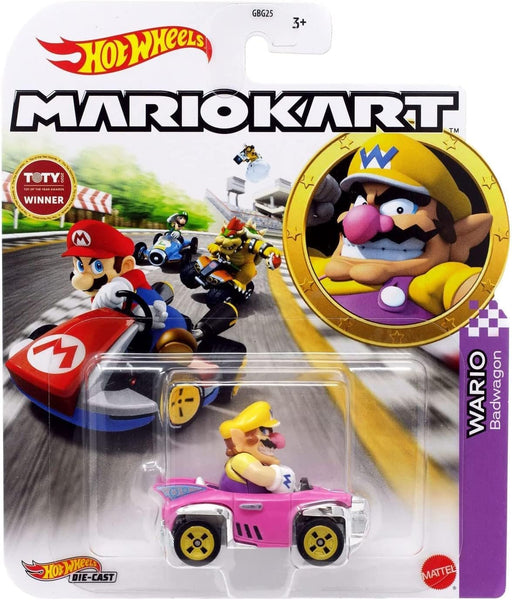 Hot Wheels Mario Kart Single Car: Wario Badwagen