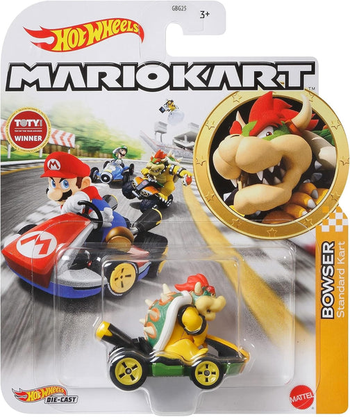 Hot Wheels Mario Kart Single Car: Bowser Standard Kart