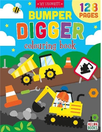 Bumper Colouring Book - Diggers