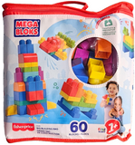 Mega Bloks Big Building Bag Blue (60pcs)