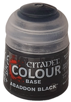 Citadel Model Paint:   Abaddon Black - Base