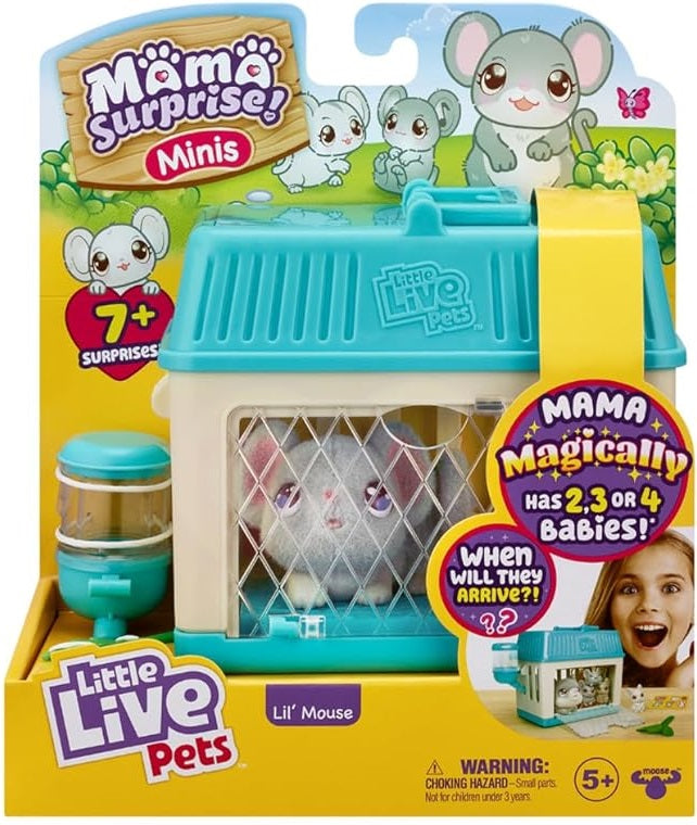 Little Live Pets Mama Surprise Mini Lil' Mouse – Happy Go Lucky