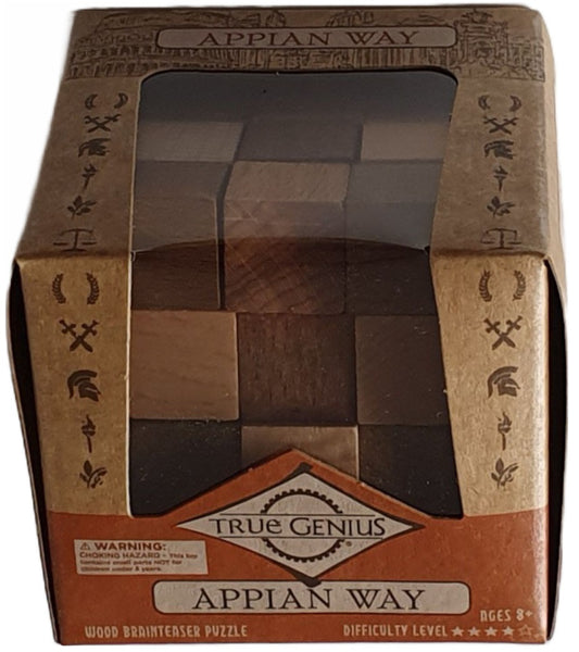True Genius Brainteaser Puzzle - Wood - Appian Way