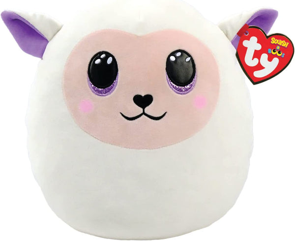 TY Fluffy Lamb - SQUISH-A-BOO - 10"