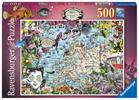 Ravensburger 16760 European Map, Quirky Circus 500p Puzzle