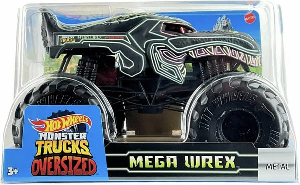 Monster Jam Official Monster Truck - Die-Cast Vehicle -  1:24 Scale - Mega Wrex