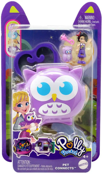 Polly Pocket HHW32 Owl Pet Connects Play Set