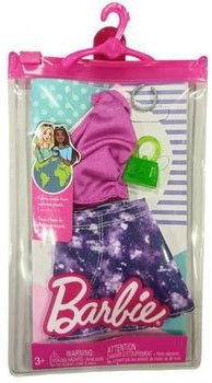 Barbie Fashion Accessories HJT19 - Purple Top and Skirt