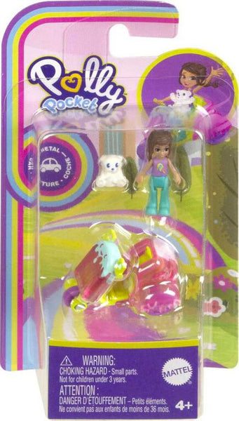 Polly Pocket HKV59 Doll & Vehicle - Lolly Scooter