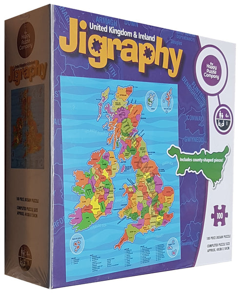 Jigraphy United Kingdom and Ireland Map 100p Puzzle
