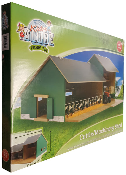 Kids Globe Cattle and Machinery Shed