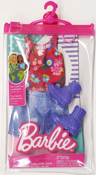 Barbie Fashion Accessories - Barbie Red Top and Denim Skirt