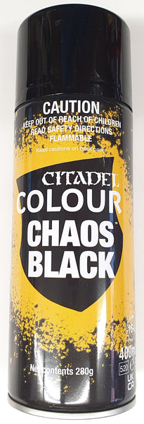 Citadel Model Paint Spray: Chaos Black