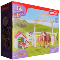 Schleich 42458 Horse Club Horse Club Hannah’s guest horses with Ruby the dog