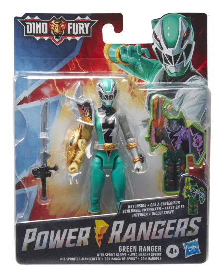Power Rangers Dino Fury Figure - Green Ranger with Sprint Sleeve