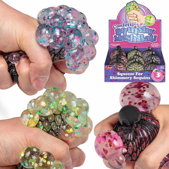 Mesh Squish Ball - Confetti
