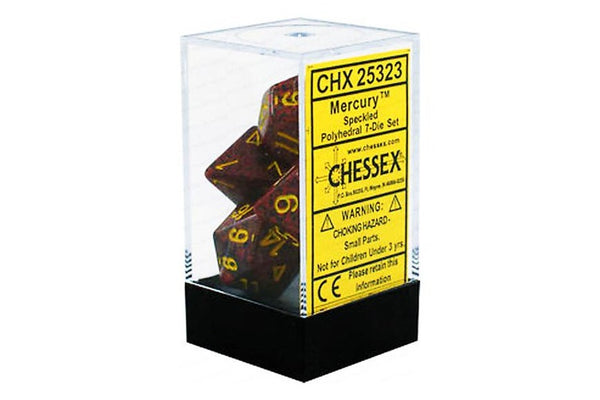 Chessex 25323 Speckled Polyhedral 7 Dice Set - Mercury