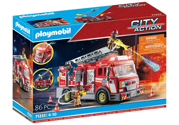 Playmobil 71233 Fire Truck with Flashing Lights