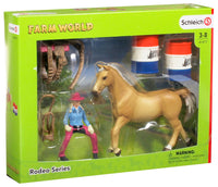 Schleich 41417    Barrel racing with cowgirl