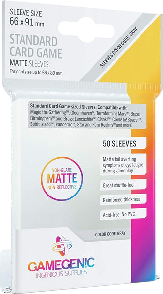 Board Game Card Sleeves - Gamegenic - 66 mm X 91 mm