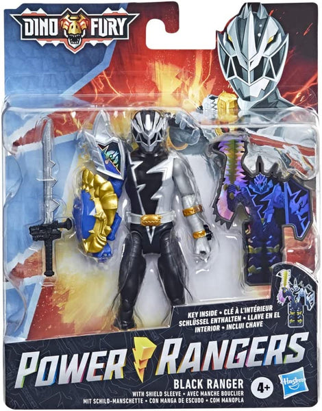 Power Rangers Dino Fury Figure - Black Ranger
