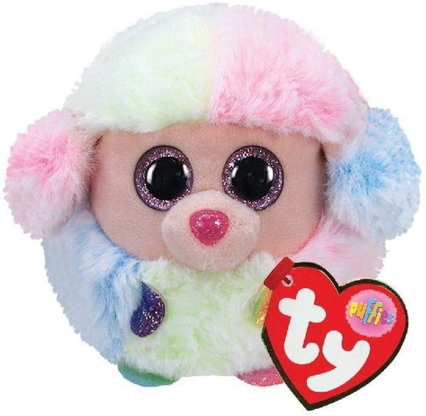 TY Rainbow Poodle Dog - Puffies