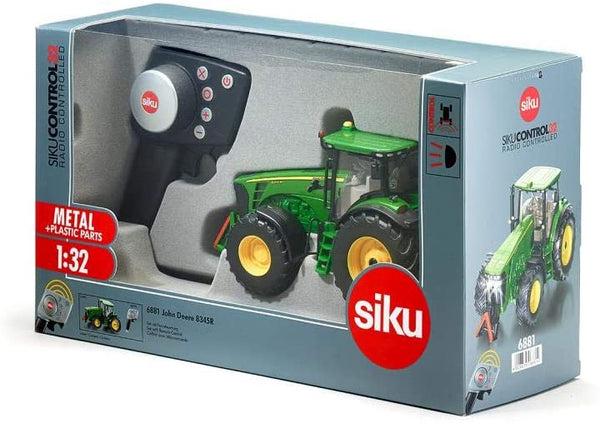 Siku 6881  RC John Deere 8345R Tractor 1:32, Includes Remote Control,  Battery Operated