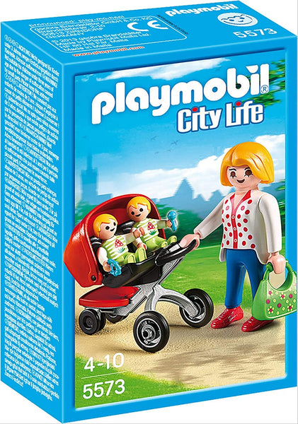 Playmobil 5573 Mother with Twin Stroller