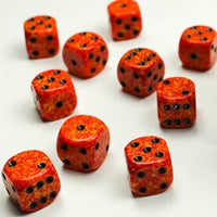 Chessex 25903 Speckled Dice 36 x D6 Dice Set - Fire
