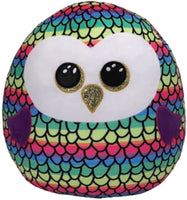 TY    39291    OWEN OWL - SQUISH-A-BOO - 10"