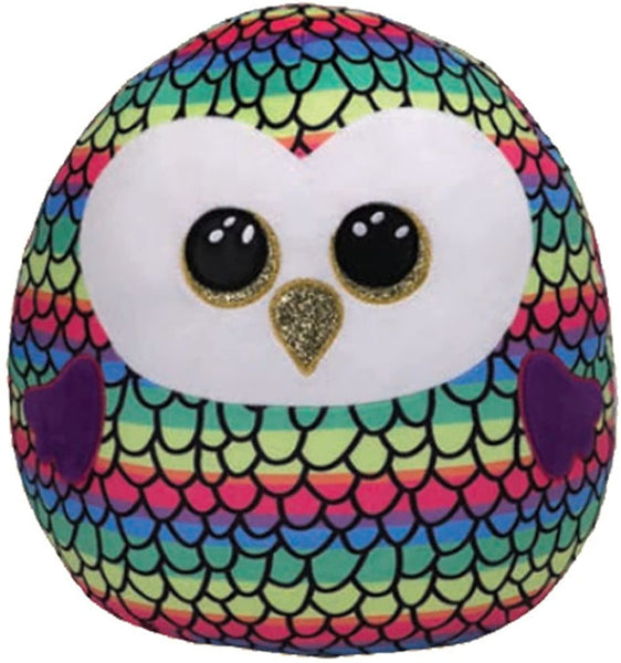 TY    39291    OWEN OWL - SQUISH-A-BOO - 10"