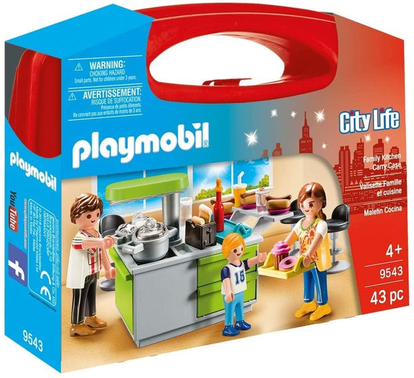 Playmobil 9543 City Life Family Kitchen Carry Case