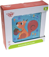 Tooky Toys -Animal Block Puzzle Wooden TL690