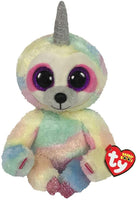 TY Beanie Boo MEDIUM - Cooper Sloth with Horn