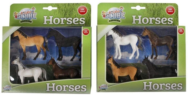 Kids Globe 4 Horses Set
