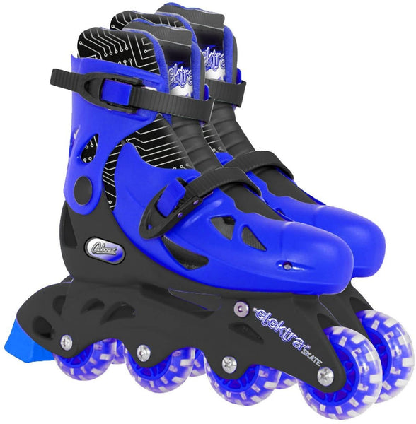 ELEKTRA In Line Roller Blades - Shoe Size 13J to 3 - Blue