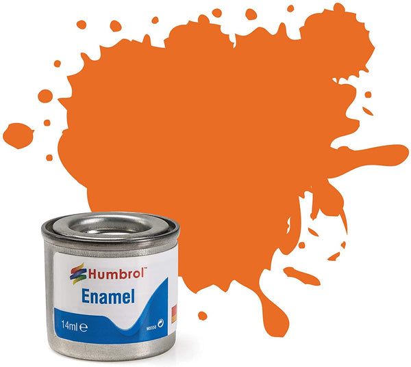 Humbrol Enamel Paint - Gloss Orange 18