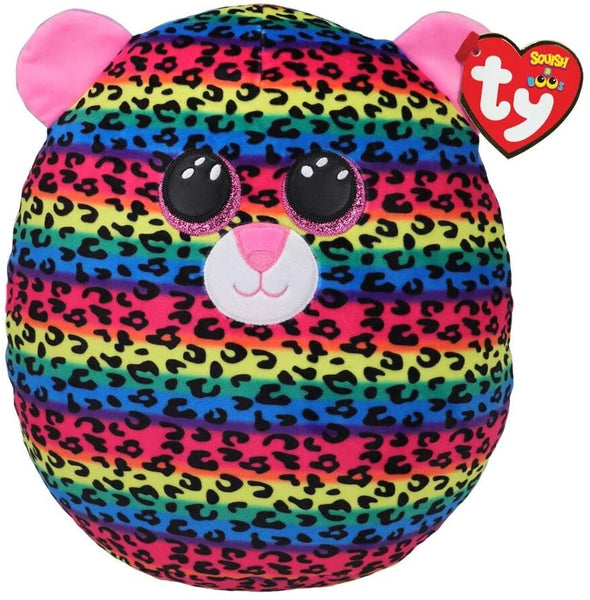 TY    39186    DOTTY LEOPARD SQUISH-A-BOO 14"