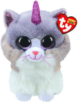 TY Beanie Boo MEDIUM - Asher Cat with Horn