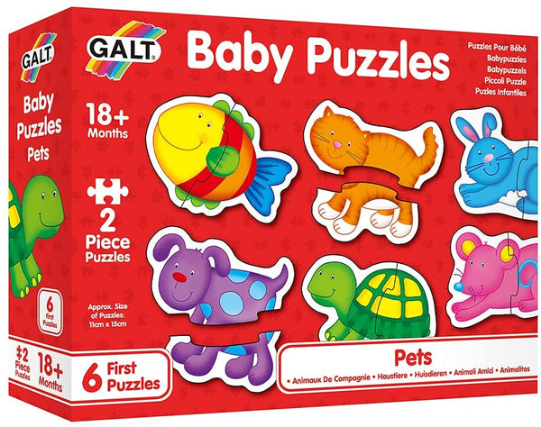 Galt Pets 6 two piece Baby Puzzles