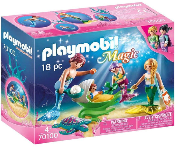 Playmobil 70100 Magic Family with Shell Pram