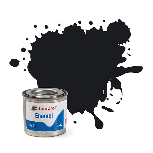 Humbrol Enamel Paint - Gloss Black 21