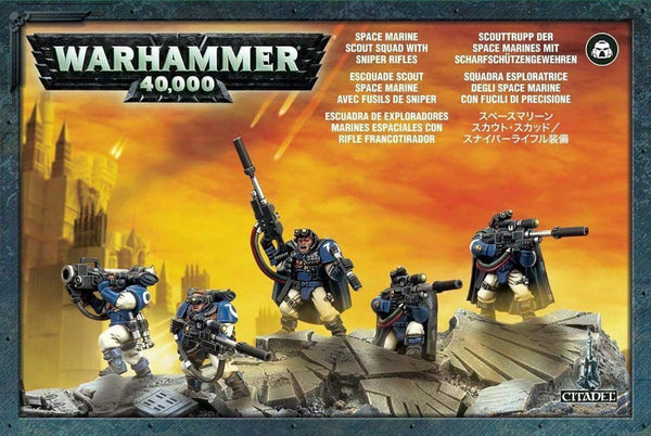 Warhammer 40000 40K - Space Marines Scouts with Sniper Rifles