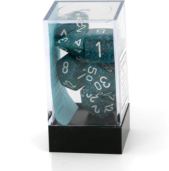 Chessex 25316 Speckled Polyhedral 7 Dice Set - Sea