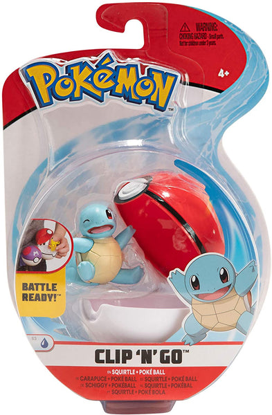 Pokemon - Clip n Go - Squirtle and Pokeball
