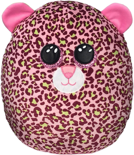 TY    39199    LAINEY LEOPARD - SQUISH-A-BOO - 14"